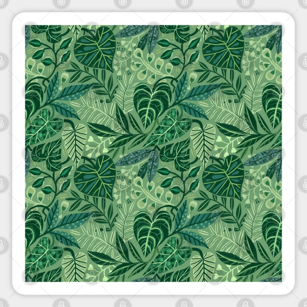 Tropical Leaves Sticker by kostolom3000